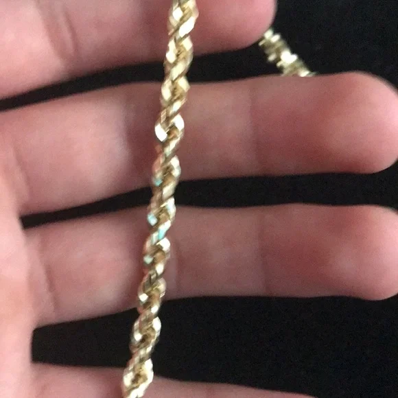 Golden rope chain 14k gold I bought for 1.700